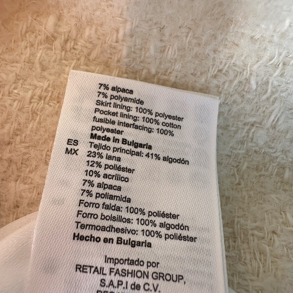 SANDRO segaly boucle a line skirt - Picture 8 of 10